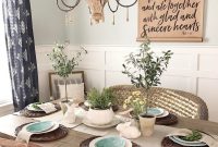 Adorable family dining room decorating ideas 48