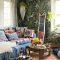 Cozy bohemian living room design ideas 37
