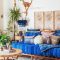 Cozy bohemian living room design ideas 43