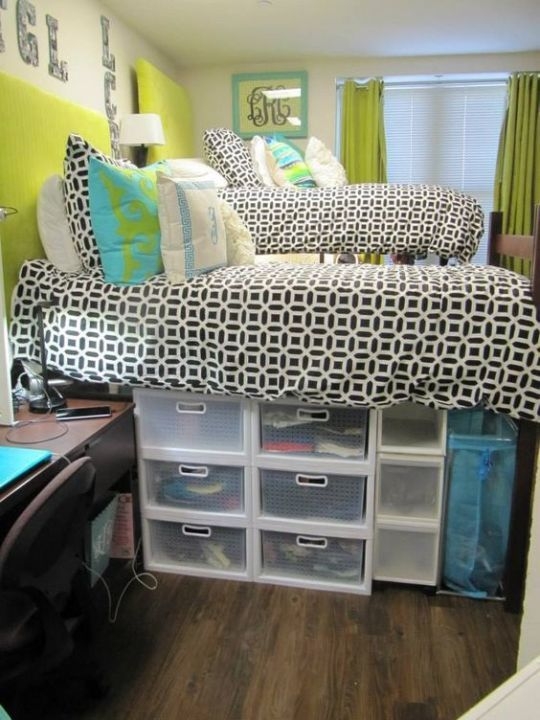 Efficient Dorm Room Organization Decor Ideas 07 – ZYHOMY