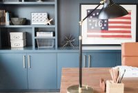 Elegant blue office decor ideas 22