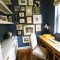 Elegant blue office decor ideas 40