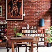 View of 49 Elegant Exposed Brick Apartment Décor Ideas