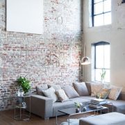 Stunning Exposed Brick Apartment Background Ideas image