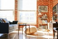 Elegant exposed brick apartment décor ideas 20