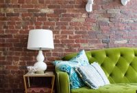 Elegant exposed brick apartment décor ideas 36