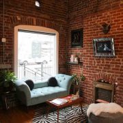 View of 49 Elegant Exposed Brick Apartment Décor Ideas