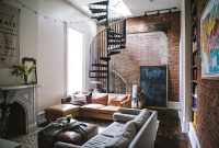 Elegant exposed brick apartment décor ideas 49