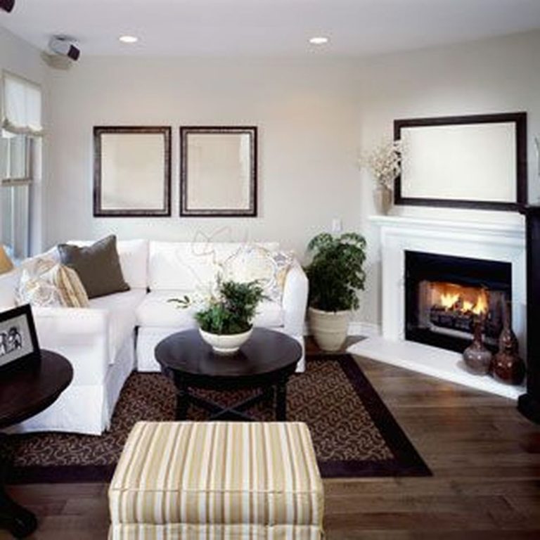 41 Inspiring Corner Fireplace Ideas In The Living Room