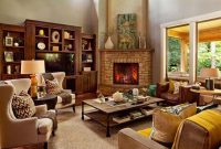 Inspiring Corner Fireplace Ideas In The Living Room 36