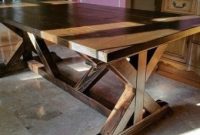 Modern diy wooden dining tables ideas 17