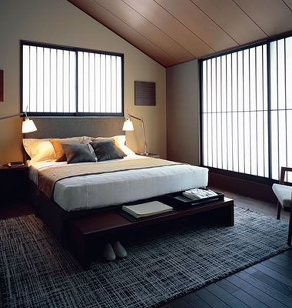 Modern But Simple Japanese Styled Bedroom Design Ideas 19 | ZYHOMY