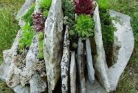 Rsimple rock garden decor ideas for front and back yard 41
