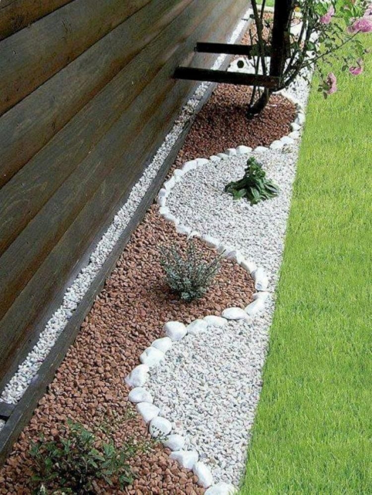 Rsimple rock garden decor ideas for front and back yard 42