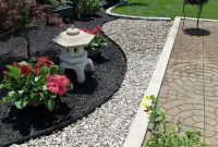Rsimple rock garden decor ideas for front and back yard 47