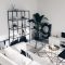 Relaxing black and white apartment décor ideas 43