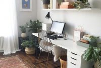 Relaxing green office décor ideas 15