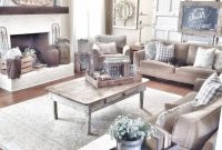 Totally inspiring modern farmhouse living room design ideas 03