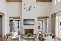 Totally inspiring modern farmhouse living room design ideas 09