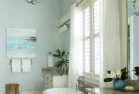 Awesome bathroom decor ideas with coastal style 02