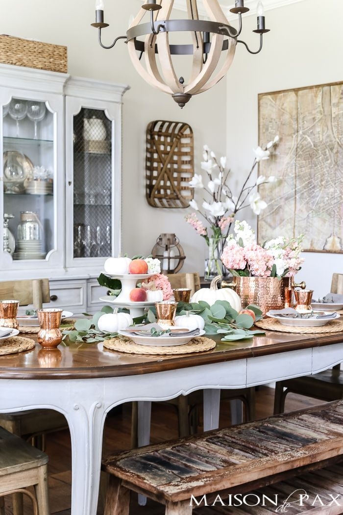 Awesome French Farmhouse Fall Table Design 40