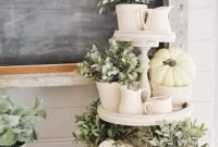 Awesome french farmhouse fall table design 43