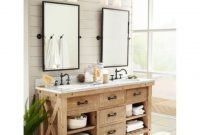 Awesome rustic farmhouse vanities ideas 16
