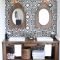 Awesome rustic farmhouse vanities ideas 17