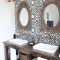 Awesome rustic farmhouse vanities ideas 26