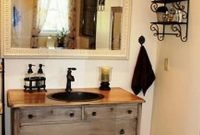 Awesome rustic farmhouse vanities ideas 27