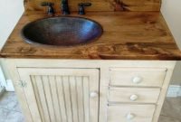 Awesome rustic farmhouse vanities ideas 36