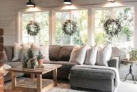 Comfy rustic living room decor ideas 05