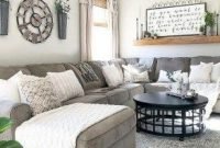 Comfy rustic living room decor ideas 31