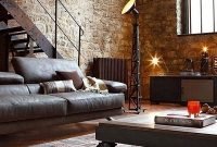 Comfy rustic living room decor ideas 45