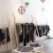 Easy and practical clothing racks for casual décor ideas 05