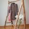 Easy and practical clothing racks for casual décor ideas 07