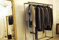 Easy and practical clothing racks for casual décor ideas 12