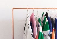 Easy and practical clothing racks for casual décor ideas 13