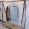 Easy and practical clothing racks for casual décor ideas 14