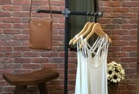 Easy and practical clothing racks for casual décor ideas 23