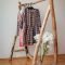 Easy and practical clothing racks for casual décor ideas 24
