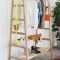 Easy and practical clothing racks for casual décor ideas 29