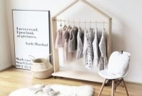 Easy and practical clothing racks for casual décor ideas 39