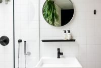 Luxury black and white bathroom design ideas 28