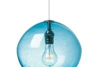 Pretty aqua pendant lamp ideas 44
