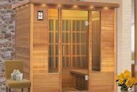 Wonderful home sauna design ideas 35