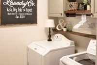 Amazing diy laundry room makeover with farmhouse style ideas 16