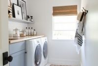 Amazing diy laundry room makeover with farmhouse style ideas 20