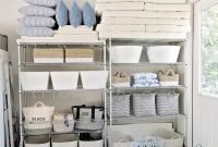 Amazing diy laundry room makeover with farmhouse style ideas 26