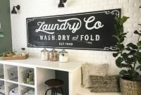 Amazing diy laundry room makeover with farmhouse style ideas 30